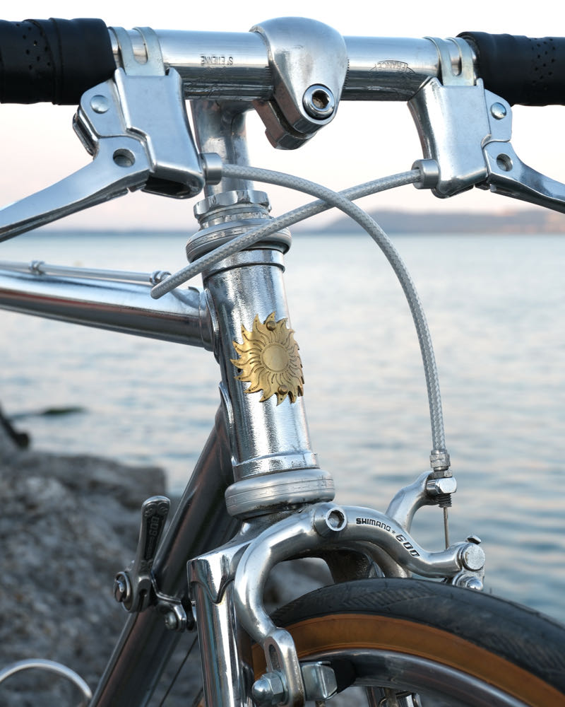 chromed bicycle